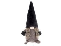 Skřítek šedý 60cm, textilní